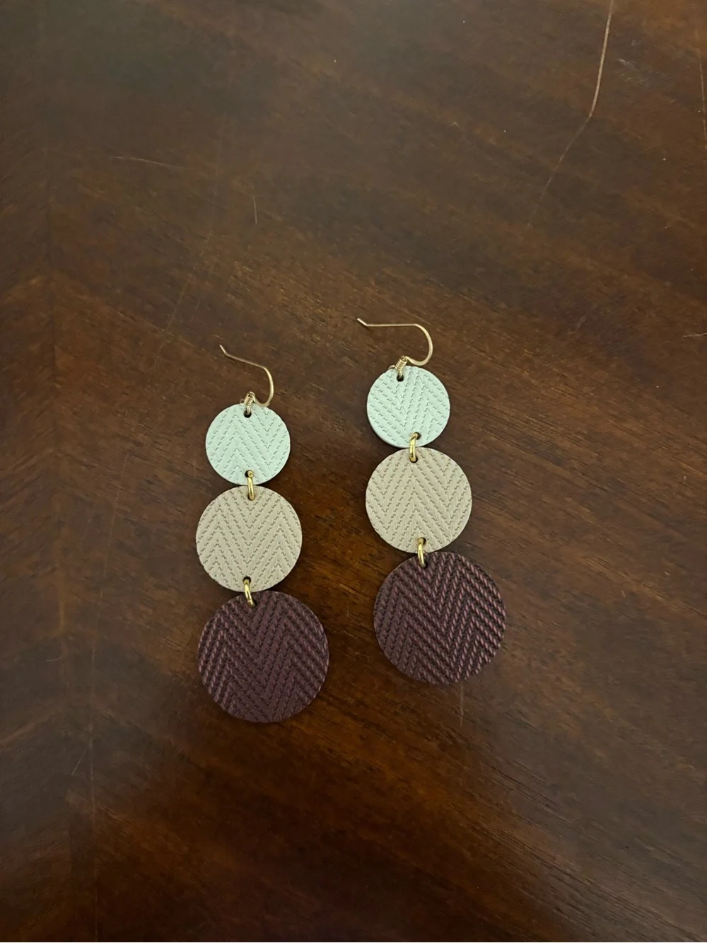 Nickel and suede Dotties